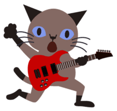 Rock'n'Cat sticker #3574410