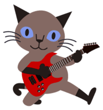 Rock'n'Cat sticker #3574411