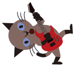 Rock'n'Cat sticker #3574413