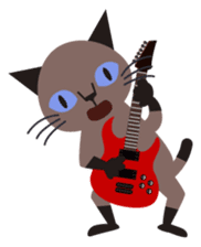 Rock'n'Cat sticker #3574415