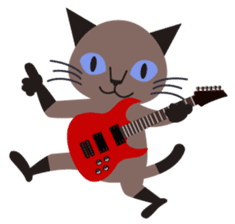 Rock'n'Cat sticker #3574416