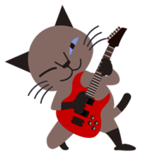 Rock'n'Cat sticker #3574420