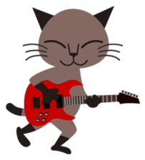 Rock'n'Cat sticker #3574421