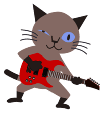Rock'n'Cat sticker #3574426