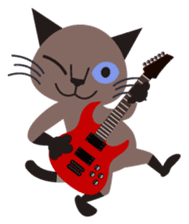 Rock'n'Cat sticker #3574428