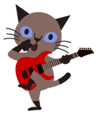 Rock'n'Cat sticker #3574429