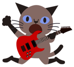 Rock'n'Cat sticker #3574431