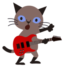 Rock'n'Cat sticker #3574435