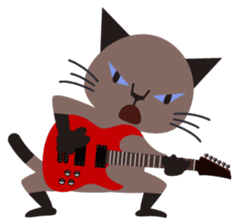 Rock'n'Cat sticker #3574436
