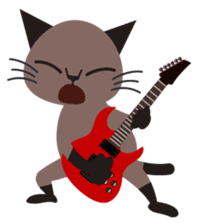 Rock'n'Cat sticker #3574439
