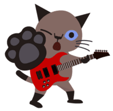 Rock'n'Cat sticker #3574442