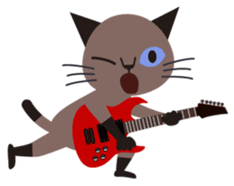 Rock'n'Cat sticker #3574443