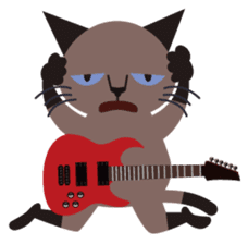 Rock'n'Cat sticker #3574446