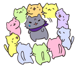 The Relaxing Days of Black Cat Comrade sticker #3575246