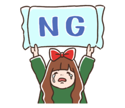 A good sleeper! Necozeko-chan sticker #3575773