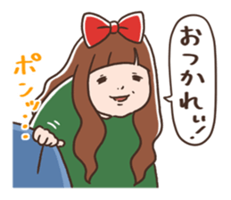 A good sleeper! Necozeko-chan sticker #3575774