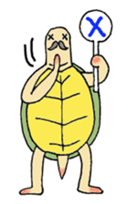 Tortoise father and tortoise mother sticker #3576491