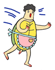 Tortoise father and tortoise mother sticker #3576494