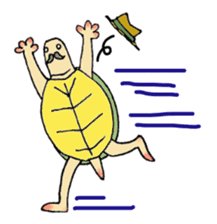 Tortoise father and tortoise mother sticker #3576495