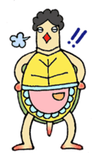 Tortoise father and tortoise mother sticker #3576498