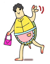 Tortoise father and tortoise mother sticker #3576513