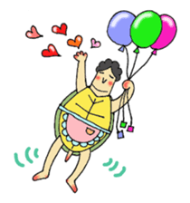 Tortoise father and tortoise mother sticker #3576523