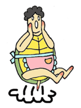 Tortoise father and tortoise mother sticker #3576525