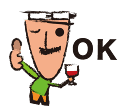 Mr."HIGE"-Wine sticker #3576644