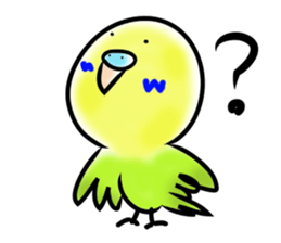 Parakeet with 365 days sticker #3577500