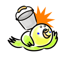 Parakeet with 365 days sticker #3577507