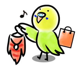 Parakeet with 365 days sticker #3577516