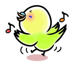 Parakeet with 365 days sticker #3577521