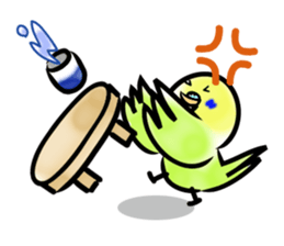 Parakeet with 365 days sticker #3577523