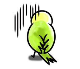 Parakeet with 365 days sticker #3577527