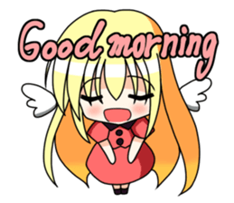 Winged girl Sticker(English ver) sticker #3577771