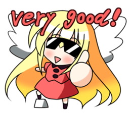 Winged girl Sticker(English ver) sticker #3577778