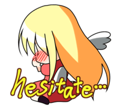 Winged girl Sticker(English ver) sticker #3577779
