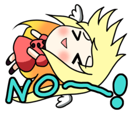 Winged girl Sticker(English ver) sticker #3577781