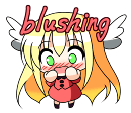 Winged girl Sticker(English ver) sticker #3577784