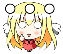 Winged girl Sticker(English ver) sticker #3577787