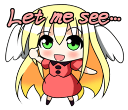 Winged girl Sticker(English ver) sticker #3577789