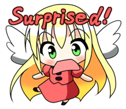 Winged girl Sticker(English ver) sticker #3577790