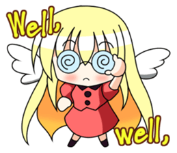 Winged girl Sticker(English ver) sticker #3577794