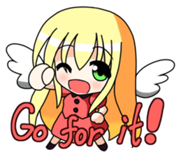 Winged girl Sticker(English ver) sticker #3577798