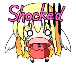 Winged girl Sticker(English ver) sticker #3577805