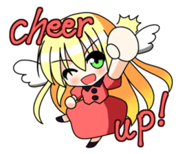 Winged girl Sticker(English ver) sticker #3577806