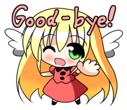 Winged girl Sticker(English ver) sticker #3577809