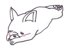 Lazy French bulldog sticker #3577994