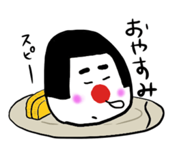 Sticker of rice balls sticker #3578091
