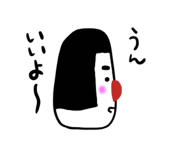 Sticker of rice balls sticker #3578101